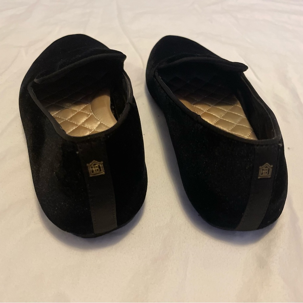 Birdies Starling Black Velvet Flats